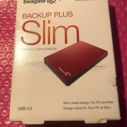 Sea gate Slim Backup Plus 1 TB Portable Drive 