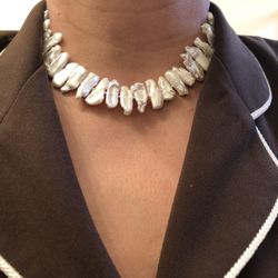Stick pearls necklace 16’