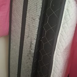 King size mattress with the cover for it