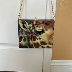 Wood 🪵 Purse 👜 Painted And Number # Limited Edition Rare New 