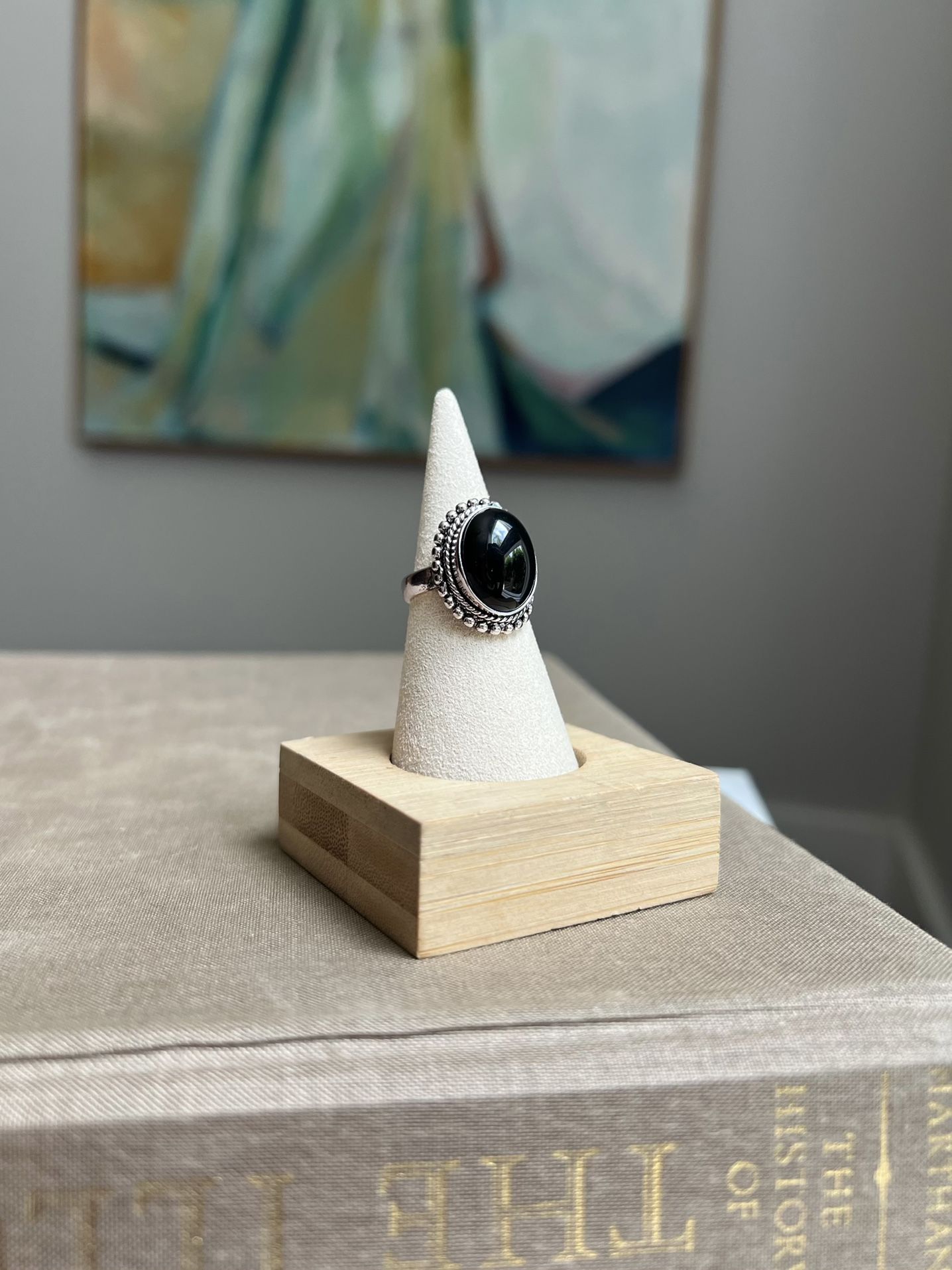 Black Onyx Statement Ring ( firm on price  )