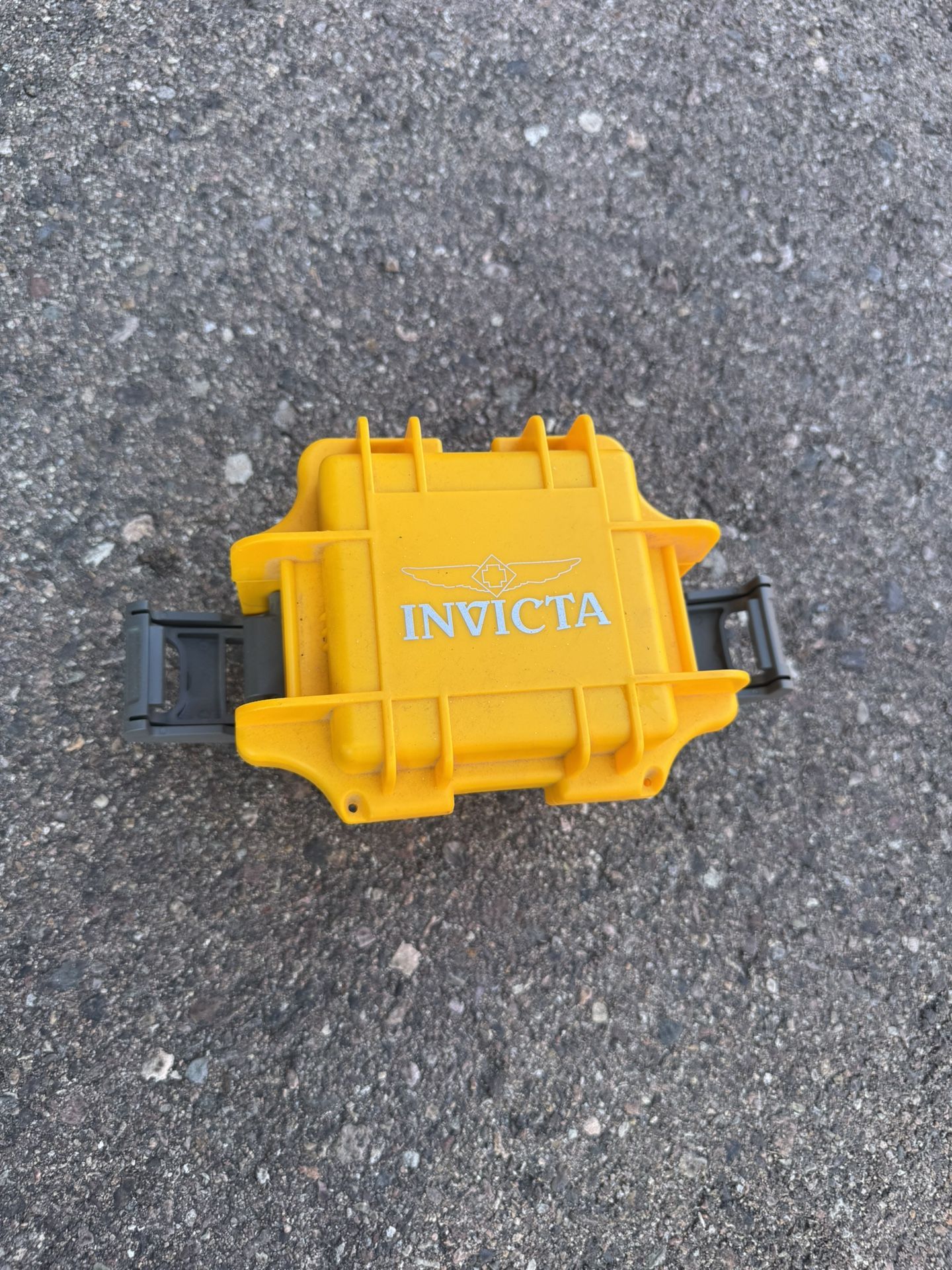 AUTHENTIC INVICTA YELLOW Empty Watch Box Collector Diver Case One Slot