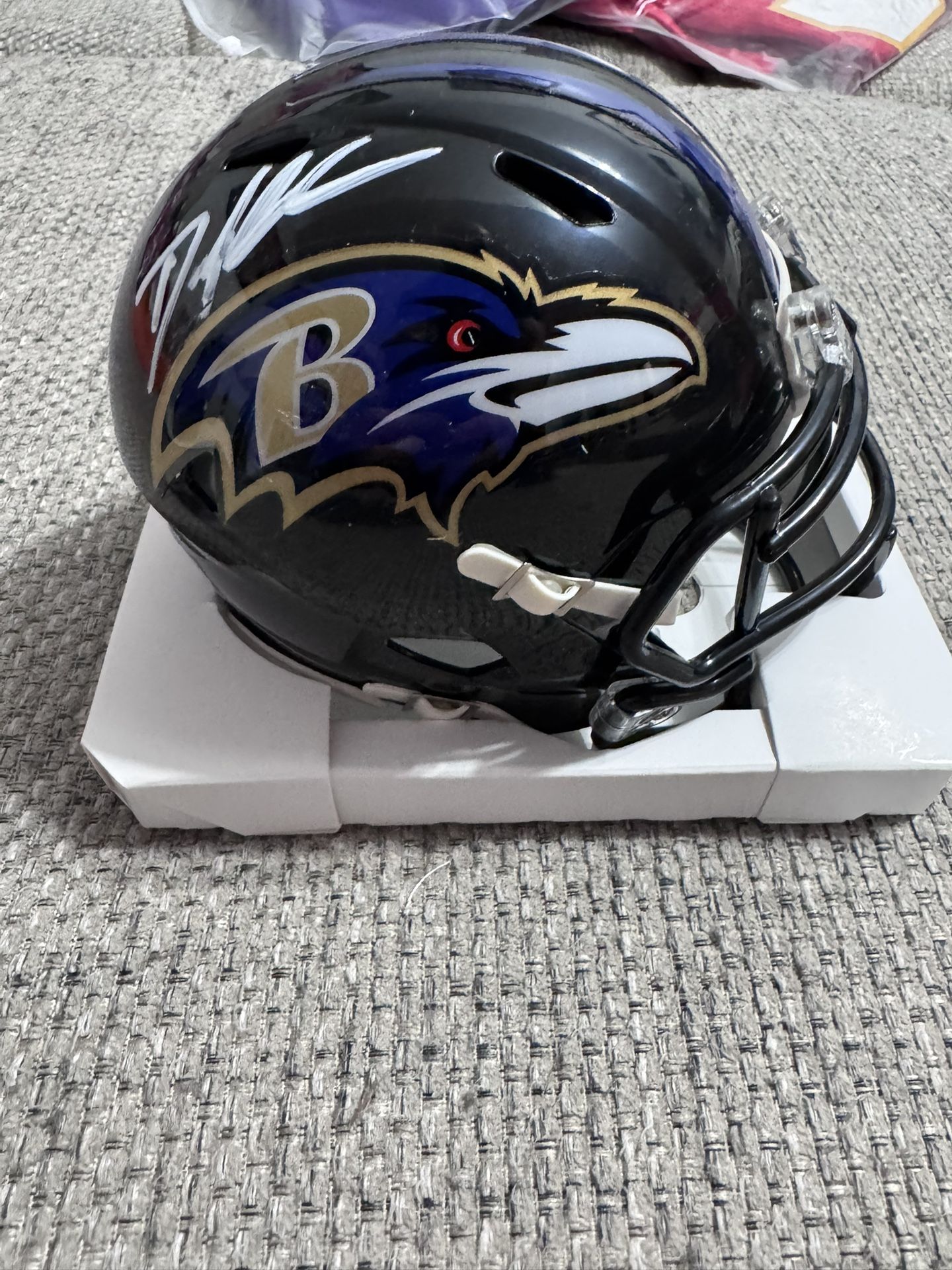Odafe Oweh Signed Autograph Speed Mini Helmet - Beckett Coa - Baltimore Orioles