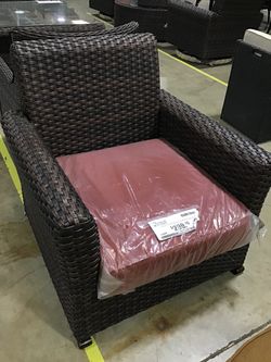 Wicker Chair With Cushion