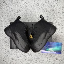 Jordan 12 Black Taxi Toddler 4C Great Condition