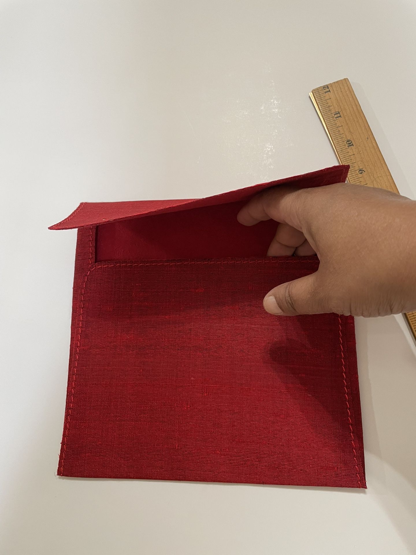 Red Fabric Envelope