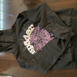Black Sp5der hoodie Size M