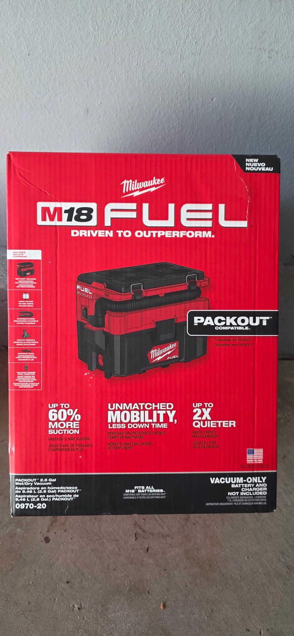 Milkwaukee Packout Wet/dry Vacuum