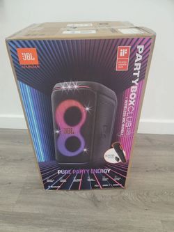 JBL - PartyBox Club 120 Portable Wireless Party Speaker and Wireless Mic Bundle (Opened Box) Black