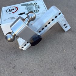 Billet Aluminum Drop Hitch Adjustable Reversible New