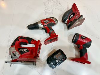 18V Skil Battery Powered Mixed Tool Set