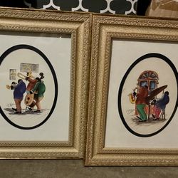 Two Painting Set From Worlds Fair