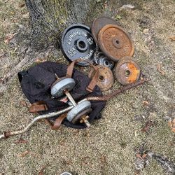 Weights Amd Bar And Dumbell
