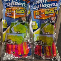 Happy Baby Balloons Self-Sealing Water Balloons 111 Per Bag
