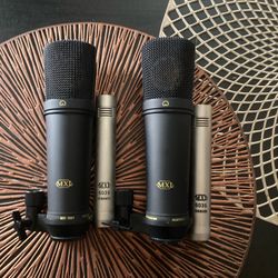 4 MXL Condenser Mics