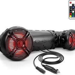 8” Powered Marine Speakers with Bluetooth