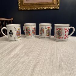 Playing Card Coffee Mugs – Set of 4 by Jobar International Inc.  