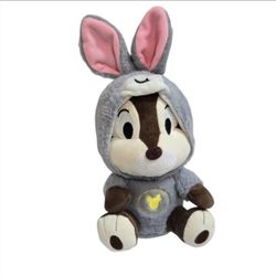 Disney Chip As Bunny Rabbit Plush 12" Thumper Chipmunk StuffEd Animal Unbranded