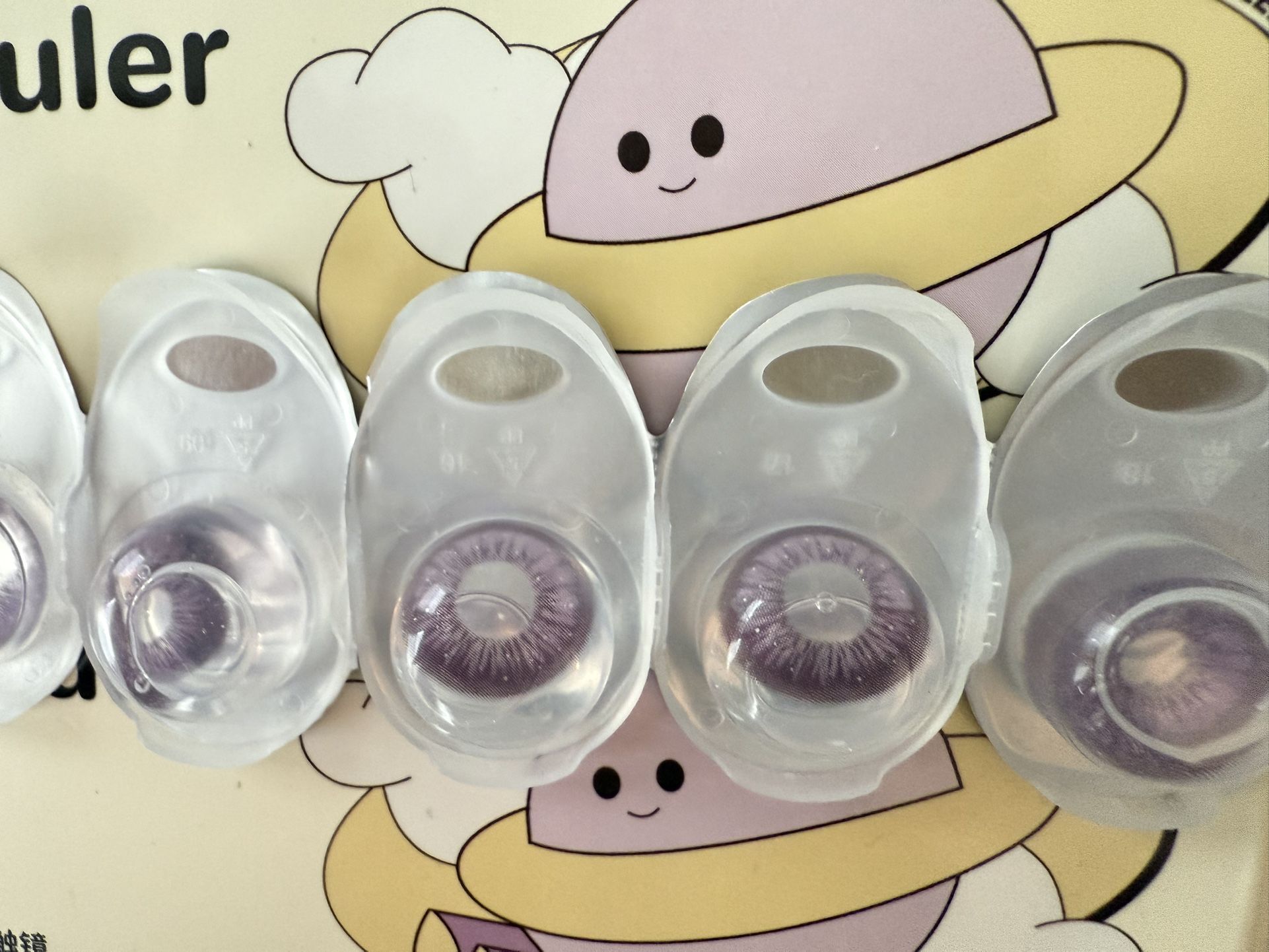 Daily Japanese Purple Contact Lenses -5.50 And -6.00