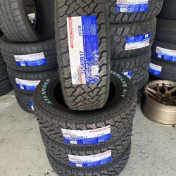 225/65/17 New set Of AT Tires Installed 