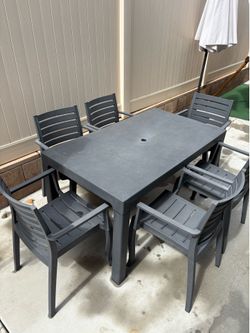 HomeGoods Outdoor Patio Dining Set – Table and 6 Chairs