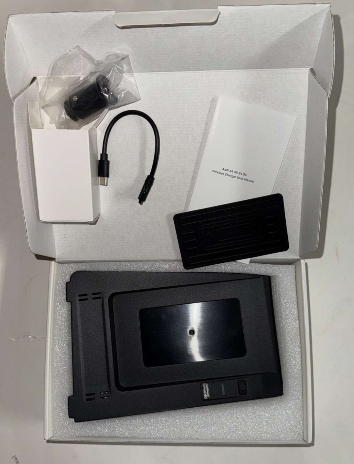 USB Wireless Charging Tray For Audi A4 A5 S4 S5