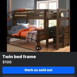Twin Bed  & Mattress 