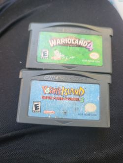 2 Gameboy advance Games
Warrioland 4
Yoshis Island
Super Mario Advance 3