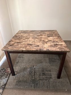 Faux Marble Counter-Height Dining Table (54" x 54") needs to go today!!’