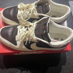 Brown & White Dunks Size 13
