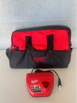 20in Milwakuee Tool bag and Charger
