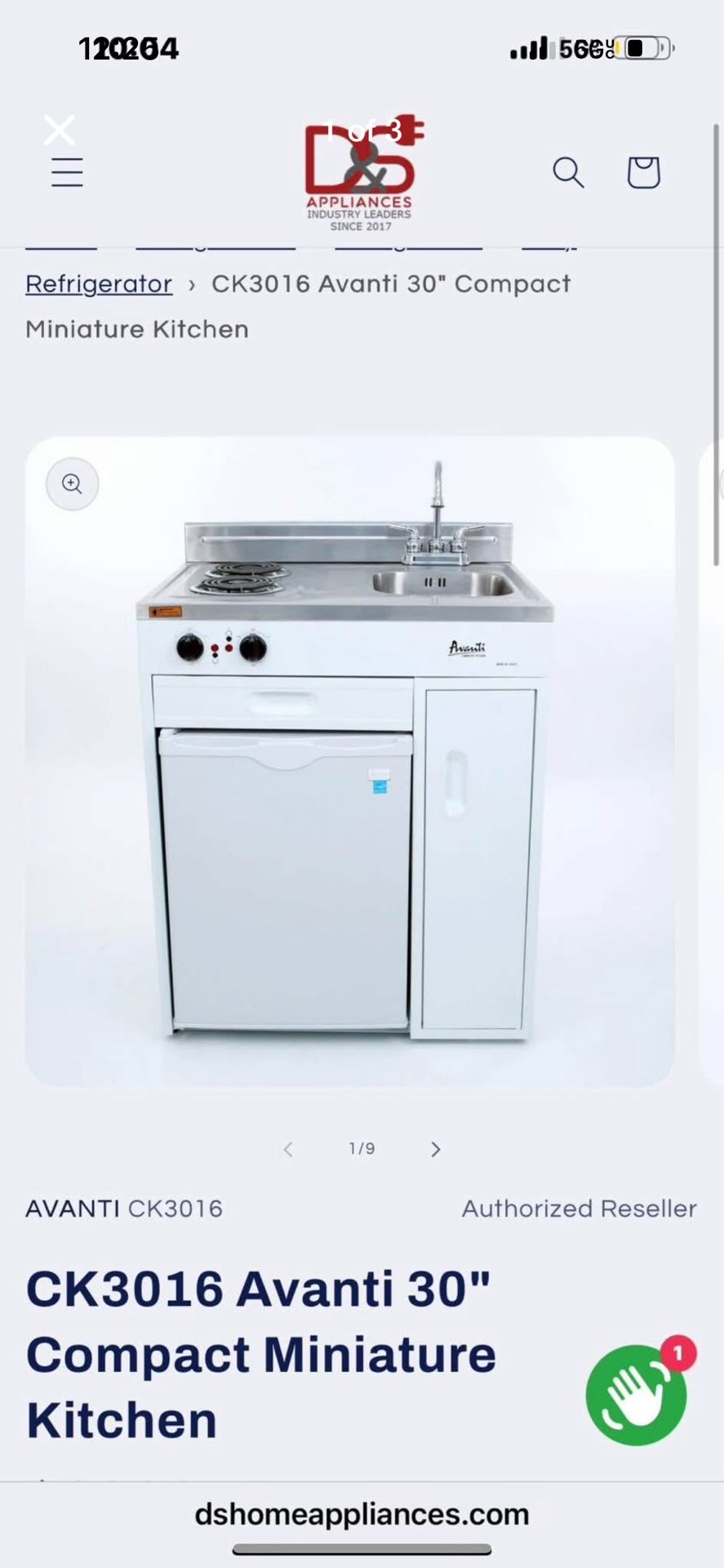 CK3016 Avanti 30" Compact Miniature Kitchen