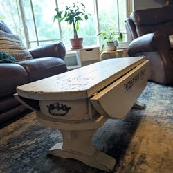 Antique Drop Leaf Coffee Table