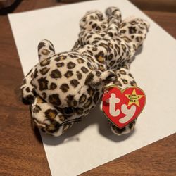 “FRECKLES” Leopard Beanie Baby - RARE 1996 w/ Errors