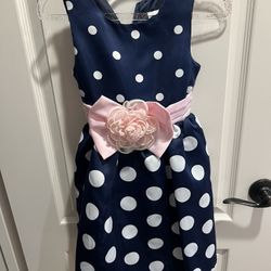 Rare Editions Blue Dress - Size 6 Little Girls