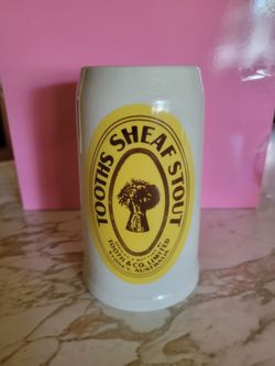 Tooths Sheaf Stout Ceramic Beer Stein