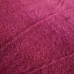 Custom Velour Couch With Moveable Ottoman