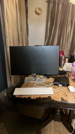 AOC 24” monitor and intel mini pc with hp keyboard and mouse