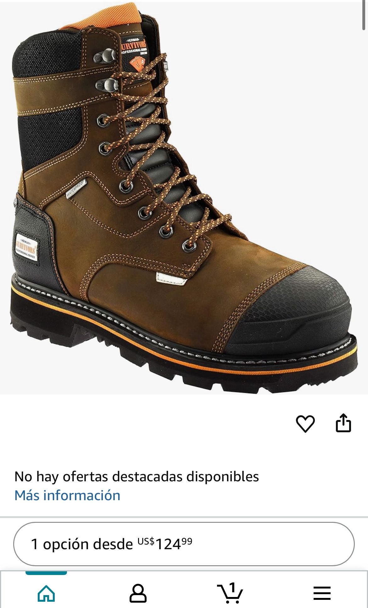 Botas Con Casquillos Size 10,5 M