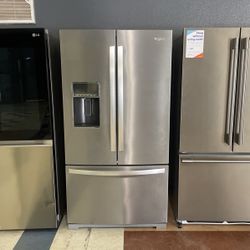 Whirlpool Stainless Steel Bottom Freezer Refrigerator‼️