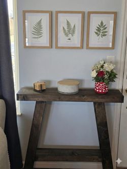 MADE-TO-ORDER | Rustic Farmhouse Console Table – Solid Wood | Entryway, Sofa Table