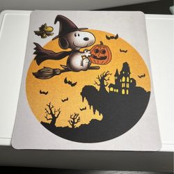 Snoopy Halloween mouse Pad