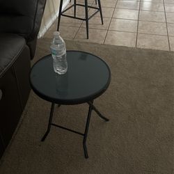 Glass Top Stand Side Table