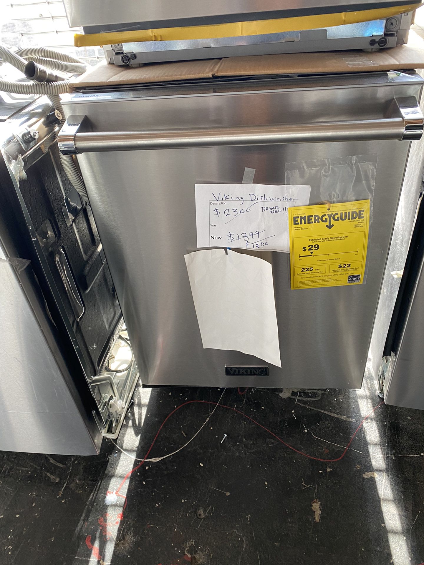 Viking - Dishwasher - Stainless Steel. New out of the cardboard box  1 year manufacturer warranty  Delivery and haul away are available.              