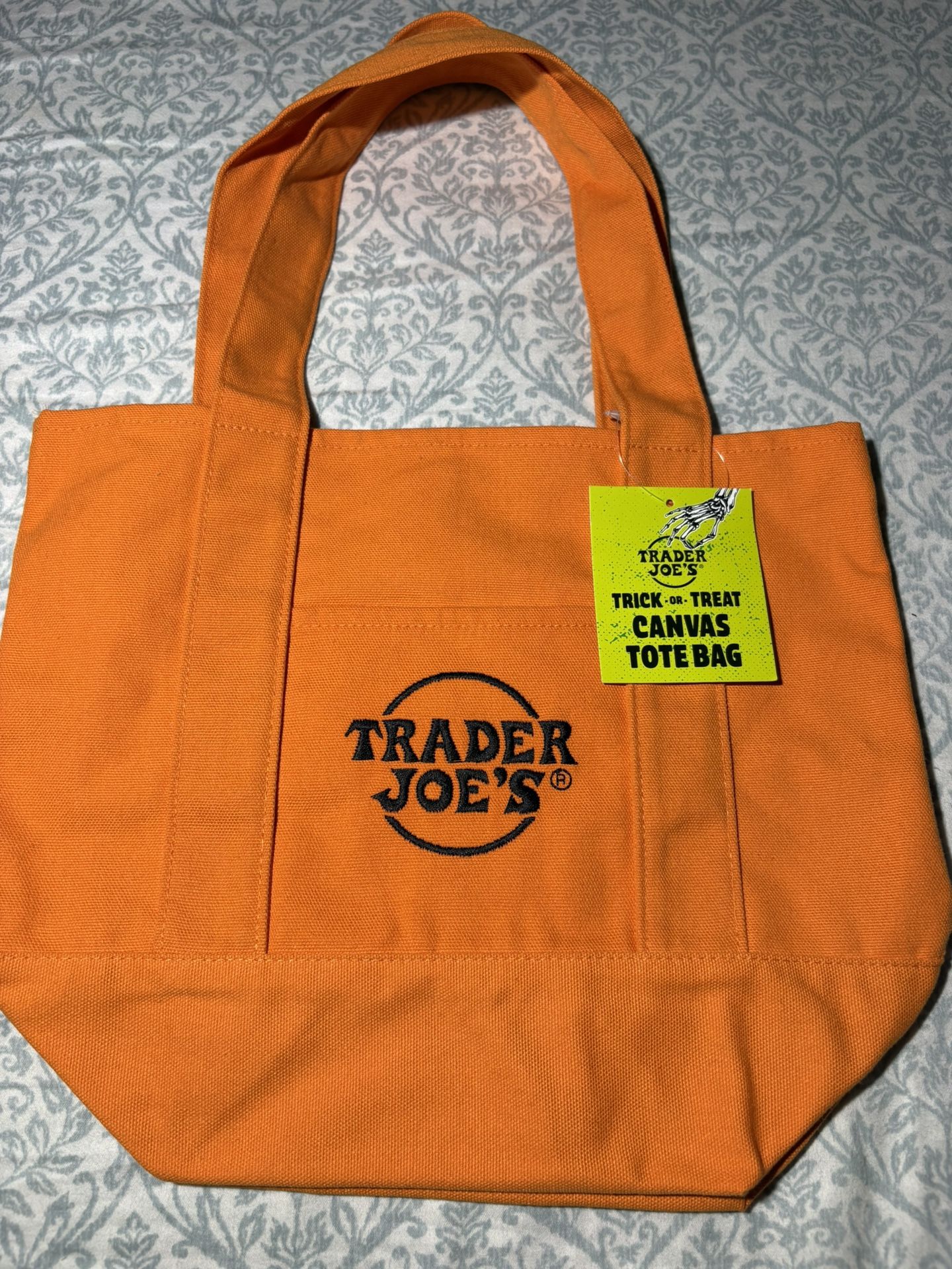Trader Joe's Halloween mini tote (orange)