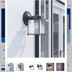 Black Outdoor Wall Fixture