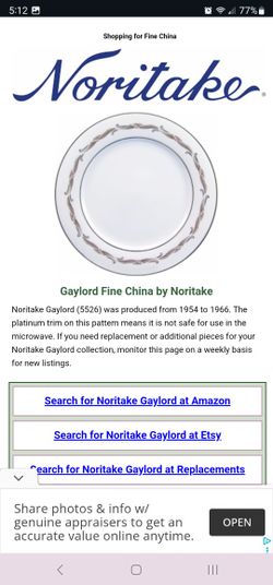 Noritake China 5526  Almost Complete Set 1954 To 1956 Vintage