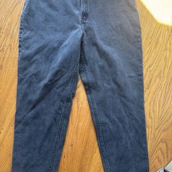 levis orange tab black denim straight
