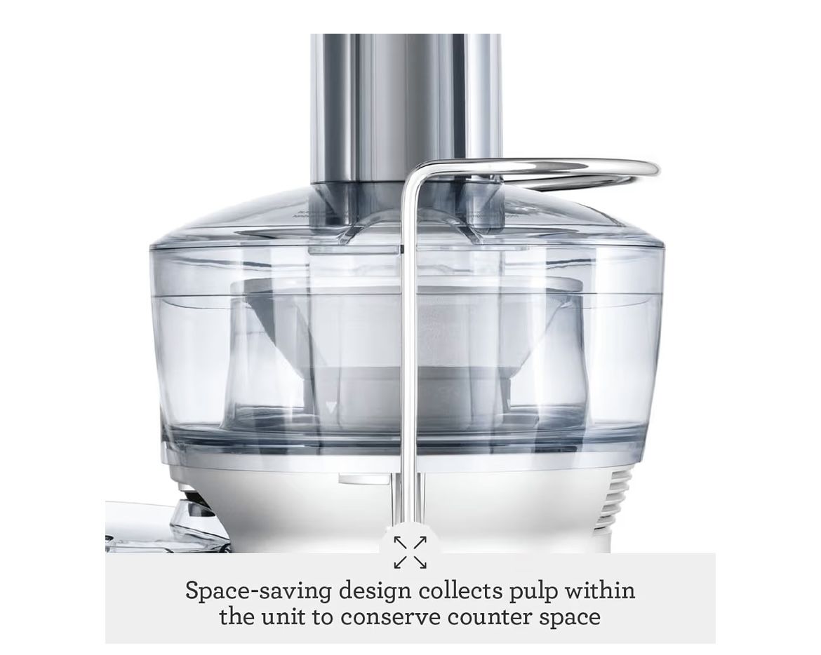 Breville BJE200REF Compact Juice Fountain Centrifugal Juicer – Silver (Excellent Condition)