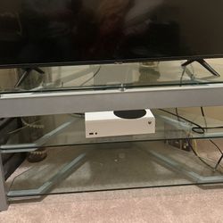 TV STAND CLASS WITH METAL FRAME